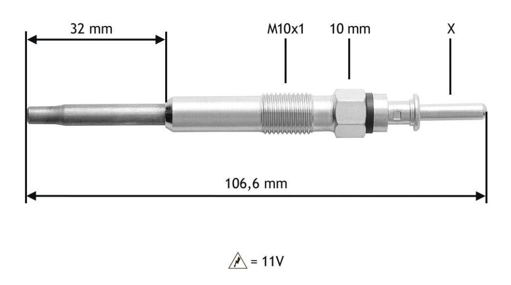 Bougie de préchauffage VALEO ref. 345132